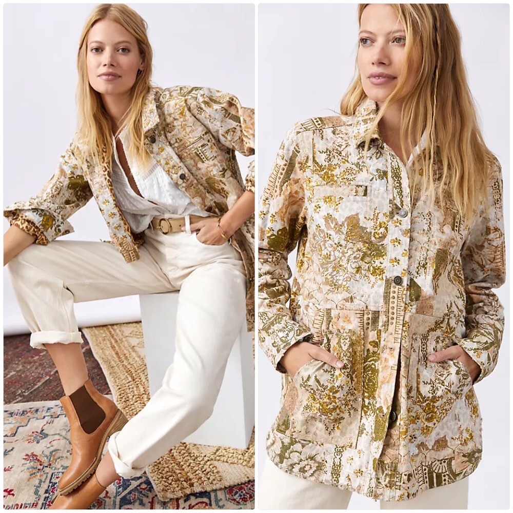 NWT ANTHROPOLOGIE PILCRO THE FIELDER DENIM SHIRT JACKET - Picture 5 of 6